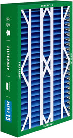 Filterbuy 16x28x6 Air Filter MERV 13 Optimal Smoke & Allergy Defense (3-Pack), Pleated HVAC AC Furnace Filters for AprilAire Space-Gard 401, 2400, & Lennox (Actual Size: 15.50 x 26.88 x 6.00)