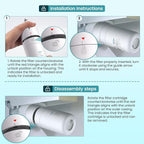 Dropology EDRARXD1 Refrigerator Water Filter Replacement Compatible with EDRARXD1, Filter A, EDRARXD1B, W11569863, WHRARXD1, Water Filter (Pack of 2)