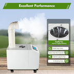 300W Agricultural Ultrasonic Humidifier, Automatic Ultrasonic Industrial Atomizer Air Humidifier Sprayer with Humidity Sensor & Water Filter, Agricultural Atomizer Cooler, 160m³/h, 2.64Gal