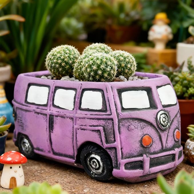 4 Pack Colorful Planters Pots, Indoor Small Plants Pots with Drainage Hole, Decor Garden Pot for Succulents Planter Cactus