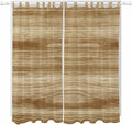 Light Brown Wood Grain Living Room Curtains 84 Inch Length, Window Curtains Tab Top, Western Farmhouse Barn Door Light Filtering Window Treatments Drapes 52"x84" 2 Panel