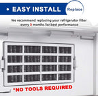 W10311524 Refrigerator Air Filter Replacement Compatible With Whirlpool, AIR1, Maytag, Kitchenaid, and Jenn-Air，Kenmore Fresh Flow Refrigerator Air Filter - 6 Pack