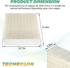 1043 Super Humidifier Wick Filters (2Pack) Replacement for Essick AirCare Evaporative Humidifier Filter EP9500 EP9700 EP9800 831000 821000 826000 826800, Bemis Space Saver 800 8000 Series by Techecook