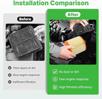 Engine+Cabin Air Filters Kit Fit for 2016-2019 Chevrolet Cruze 1.4L, 2016-2019 Cadillac ATS V6-3.6L (Not Limited) Engine Air Filter Set Replacement Automotive Accessories CF11966 13367308