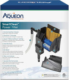Aqueon SmartClean Power Filter with EcoRenew Filter Cartridge, Quick and Easy Water Changes, Quiet Operation, Adjustable Flow, for 10-20 Gallon Freshwater and Saltwater Aquariums, Medium