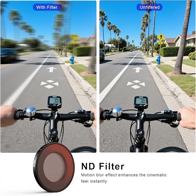 Haoge Filter Set for Insta360 GO Ultra,Includes CPL, Black Diffusion 1/4, ND8,and Screen Protector, GO Ultra Accessories, HD Optical Glass/Multi-Coated