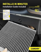 Cabin Air Filter w/Activated Carbon for 2008-2017 Buick Enclave, 2009-2017 Chevy Traverse, 2007-2016 GMC Acadia, 2017 GMC Acadia Limited, 2007-2010 Saturn Outlook, CF11663, 20958479