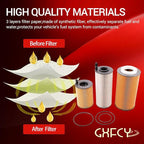 Fuel Filter 2272926B 2272926PE Oil Filter 2234788 Replace 2047411 2151728 HU12009Z LF16368 P957929 LF-16368 Compatible with Paccar MX11 MX13 EPA21 Peterbilt DAF Kenworth Trucks Diesel Engine