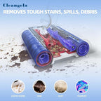 Wash G1 Roller Brush Replacement for Dyson Wash G1 Wet Cleaner Floor Scrubber Machine Vacuum Attachments Counter-Rotating Primary Rollers 2 Pack Highly Absorbent Microfiber Brush Rollers