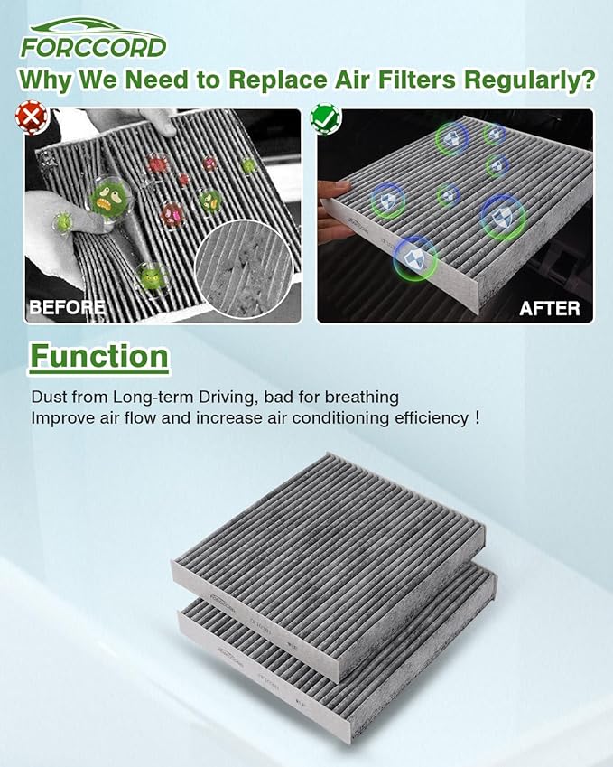 Cabin Air Filter and Engine Air Filter Fit for Enclave 24-18, Cadillac XT5 24-17, XT6 25-20, Blazer 24-19, TRAVERSE 23-18, GMC ACADIA 23-17 Filter Replacement CF11966 CA12166 Accessories