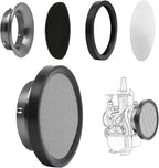Carburetor Carb Velocity Stack Air Filter Cleaner Modified Trumpet Aluminum Alloy with Sponge Filter Steel Mesh for PWK 21-30mm Short Fast Intake Suggest for Small Displacement (Titan, 50mm)