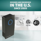 Germ Guardian GG1100B 7” Pluggable Small Air Purifier, Small Room Wall Air Sanitizer, Freshens, UV-C Light Kills Germs, Reduces Odors From Pets, Cooking, Mold, 1-Yr Wty (Black) (Pack of 6)