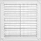 Vent Systems 6" x 6" Inch (Opening Dimensions) - Pack of 2 - Plastic White Soffit Vent Cover - Flat Square Air Vent Grille - Air Vent Deflector - HVAC 8" x 8" Inch (Overall Dimensions)