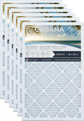 Cabana Filters 6-Pack 18x30x1 MERV 8 AC Furnace Air Filter for Home and Office - Indoor HVAC System Filtration Replacement, Captures Unwanted Particles