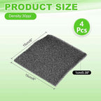 Fan Replacement Filters 4 Pcs Fan Filter Foam Sponge (6" x 6" x 0.39", 30ppi) - Breathable, Soft for Air Compressors Inverter Chassis Vacuum Cleaners
