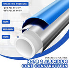 Compressed Air Line Kit, 3/4" x 50‘&120’&200‘&300‘ HDPE-Aluminum-HDPE Piping, Air Line Hose, Air Hose Kit with Air Compressor Accessories and Airline Tubing
