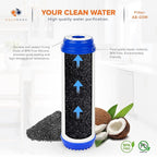 Aquaboon 5 Micron 10 x 2.5 Granular Activated Carbon Water Filter Cartridge GAC Water Filter Replacement Compatible with AP117, GAC-10, GAC1, 25 Pack