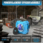 Air Scrubber with 3-Stage Filtration, 970CFM HEPA Air Scrubber Negative Air Machine with Lockable 360° Wheels & Auto-Foldable Handle, Portable Heavy Duty Air Cleaner for Home Industrial Commercial Use