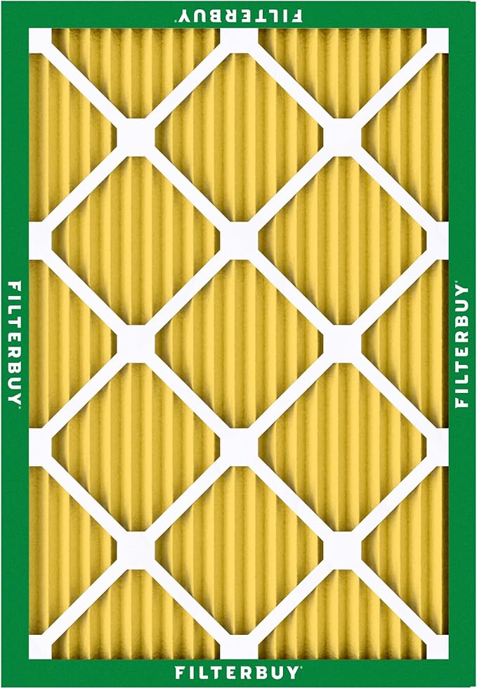 Filterbuy 20x21.5x1 Air Filter MERV 11 Superior Pet & Allergy Defense (5-Pack), Electrostatic Pleated HVAC AC Furnace Filters Replacement, Made in USA (Actual Size: 19.88 x 21.50 x 0.75)