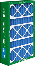 Filterbuy 17x26x4 Air Filter MERV 13 Optimal Smoke & Allergy Defense (1-Pack), Electrostatic Pleated HVAC AC Furnace Filters Replacement for Lennox (Actual Size: 16.56 x 25.94 x 4.13)