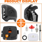 Air Filter with Cover & Air Cleaner Case Fit for Echo SRM225 SRM-225 GT225 GT-225 PE225 PE-225 Trimmer Air Filter Tune-Up Kit