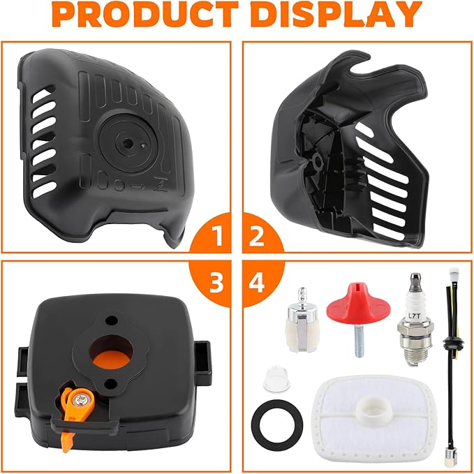Air Filter with Cover & Air Cleaner Case Fit for Echo SRM225 SRM-225 GT225 GT-225 PE225 PE-225 Trimmer Air Filter Tune-Up Kit