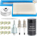Tune Up Kit for Onan RV QG 5500 7000 Generator Marquis Gold Platinum EF/HGJAA/HGJAB/HGJA, with 149-2341 Fuel Filter, 140-3116 Air Filter, 122-0836 Oil Filter & Wrench, 167-1638 Spark Plug & Gap Tool