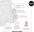 Simply 16x25x1 Air Filter, Merv 11, 12 Pack, For Home AC Furnace & HVAC (Actual Size: 15.75"x24.75"x0.75") DUST, Pet, & Allergy Control