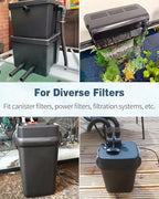 Pawfly 8 Pack Aquarium Filter Media Bags, Fine Mesh Filter Bag with Plastic Zipper Aquarium Media Bag for Activated Carbon, Bio Filter Balls and Filter Stones (15" x 10")