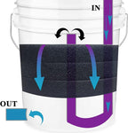 Aquarium Pond 5 Gallon Bucket DIY Bio Sponge Filter Media Pad Rounded 11x11 (20-35-50ppi Set)