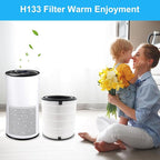 Lv-H133 Replacement Filter Only Compatible with LEVOIT LV-H133 Filter, Efficient Middle Filter and Activated Carbon Filter Set, LV-H133-RF, 2 Pack