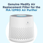 Medify MA-12 PRO Genuine Replacement Filter for Allergens, Smoke, Wildfires, Dust, Odors, Pollen, Pets | 3 in 1 with Pre-filter, True HEPA H14 and Activated Carbon for 99.99% Removal | 1-Pack
