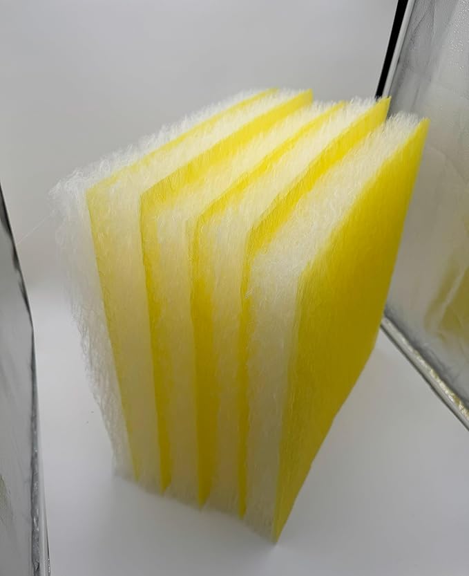 Paint Booth Exhaust Fiberglass Filter Pad (US Manufacturer), Heavy-Duty Paint Arrestor for Spray Booth (300/case, 20" x 20")