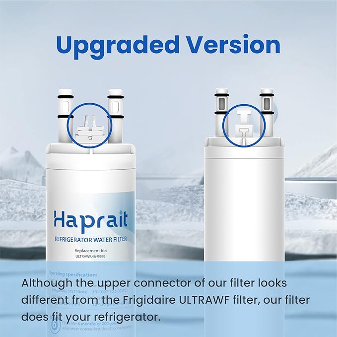 HP005 Replacement for Frigidaire ULTRAWF, Pure Source Ultra, Kenmore 9999, 469999, 46-9999, A0094E28261 Water and Ice, Height 11 inches, 3 Count