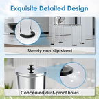 Waterdrop Gravity-fed Water Filter System, 2.25G Stainless-Steel System with 4 Filters, Metal Water Level Spigot and Stand, NSF/ANSI 42&372 Standard, Reduces Chlorine-King Tank for Emergencies