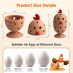 Egg Brush Cleaner, Egg Cleaner Scrubber for Fresh Eggs, Cute Chick Shaped Silicone Egg Washer, Reusable Multipurpose Washing Egg Tool for Fruits and Vegetables(Brown,1 Set)