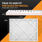 Tiger Tough 9x11x1 Air Filter MERV 8 MPR 600-800, High-Performance Pleated HVAC AC Furnace Filter Replacement for Home, 6-Pack