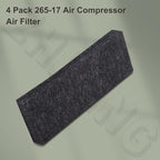 4 Pack 265-17 Air Compressor Air Filter for Craftsman Devilbi-ss Sea-rs Air Compressor 26517 2651-7, 265-17 Air Filter Fits Models IRL5G20 SDS5G8D IR5G20AD 5E20AD-2 L6560V SDS5G8D