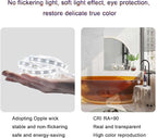 Smart Illuminated LED Bathroom Mirror，Bathroom Mirror with LED Lights，Energy-Saving LED Smart Mirrors，LED Mirror for Bathroom，with Demister Pad and Smart Touch Switch(H75*W100cm/H29.5*W39.4IN)