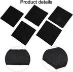 Activated Carbon Compost Filter for Garden Waste Bins, 8 x 8 x 0.5 cm Square Control Pad, 5-Pack, Fits Standard Compost Bin Lids, Air Quality