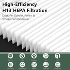 Air400 Replacement Filter for Bissell Air400, 2 H13 True HEPA with 8 Pre-Filter, Compared to Part #2521,2520,3365