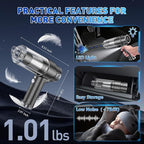 KMM Handheld Car Vacuum Cleaner, 10000PA Vacuum Cleaner & Air Duster, 120W High Power Hand Held Vacuum Cordless, Portable Vacuum Rechargeable with Multi-Nozzles & LED Light for Car, Home, Pet, Office