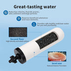 4 PACK 7" Gravity Drinking Water Ceramic Replacement Candle Element Filter with Activated Carbon, 7-Inch Gravity Water Replacement Filter for Basic Gravity Water Filter