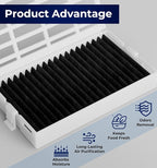4 PACK W10311524 Refrigerator Air Filter Replacement Compatible With Whirlpool, AIR1, Maytag, Kitchenaid, and Jenn-Air, Replace for Fresh Flow Refrigerator Air Filter