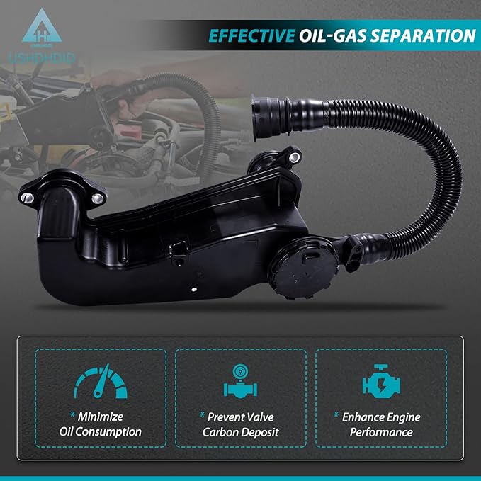 PC3Z6A785A Air Oil Separator Assembly PC3Z-6A785-A Compatible with 2023-2024 Ford F-250 F-350 F-450 F-550 Super Duty 6.7 L Diesel