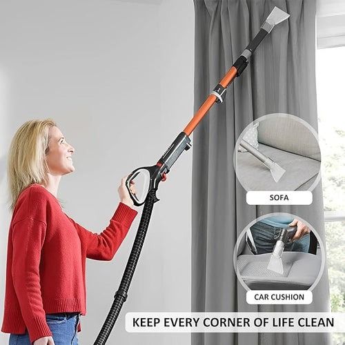 2Pcs Carpet Vac Extractor Attachment Tool, Portable Vacuum Cleaner Brush Head, Extraction Nozzle Shatter Proof Sofa Carpet Cleaning Nozzle Transparent Vacuum Cleaner Parts for Vacuum Cleaners