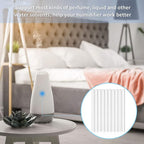 40 Pieces Humidifier Filter Cotton Refill Travel Mini Humidifier Filters Sticks Car Filters Replacement Parts for Portable Personal USB Powered Smart H20 in Office Bedroom(5.9 Inch)