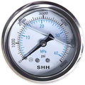 TUXING 6000Psi 40Mpa Pcp Air Compressor High Pressure Gauge Thread Air Manometer Paintball High Pressure Pump Accessories M14*1.2 Thread (Pressure Gauge)