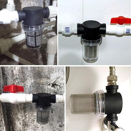 Commercial Inline Pipeline Filter 1/2"-1" - 304 Stainless Mesh Screen for Industrial Pumps & Greenhouse Systems(1'')