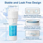 Under Sink Water Filter System - Under Counter Water Filter for Kitchen Faucet,Refrigerator and Ice Maker,10" Replacement Filter(Lower Cost),Highly Effective Reduces Rust,Sand,Chlorine,Bad Taste&Odor
